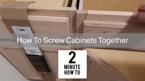 screws for screwing cabinets together